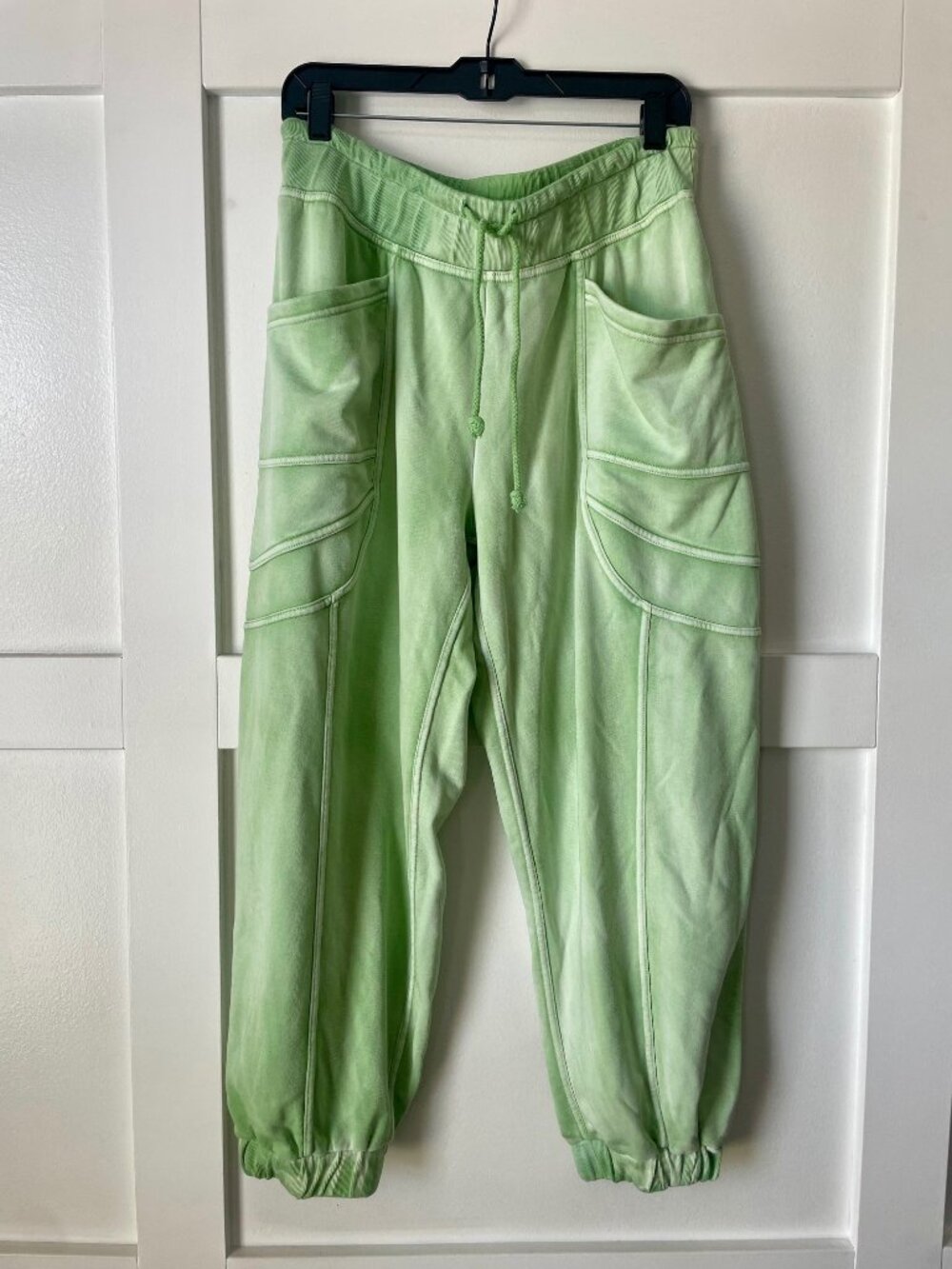 Daily Practice Sage Green Cargo Joggers Utility Sweatpants Size M Petite
